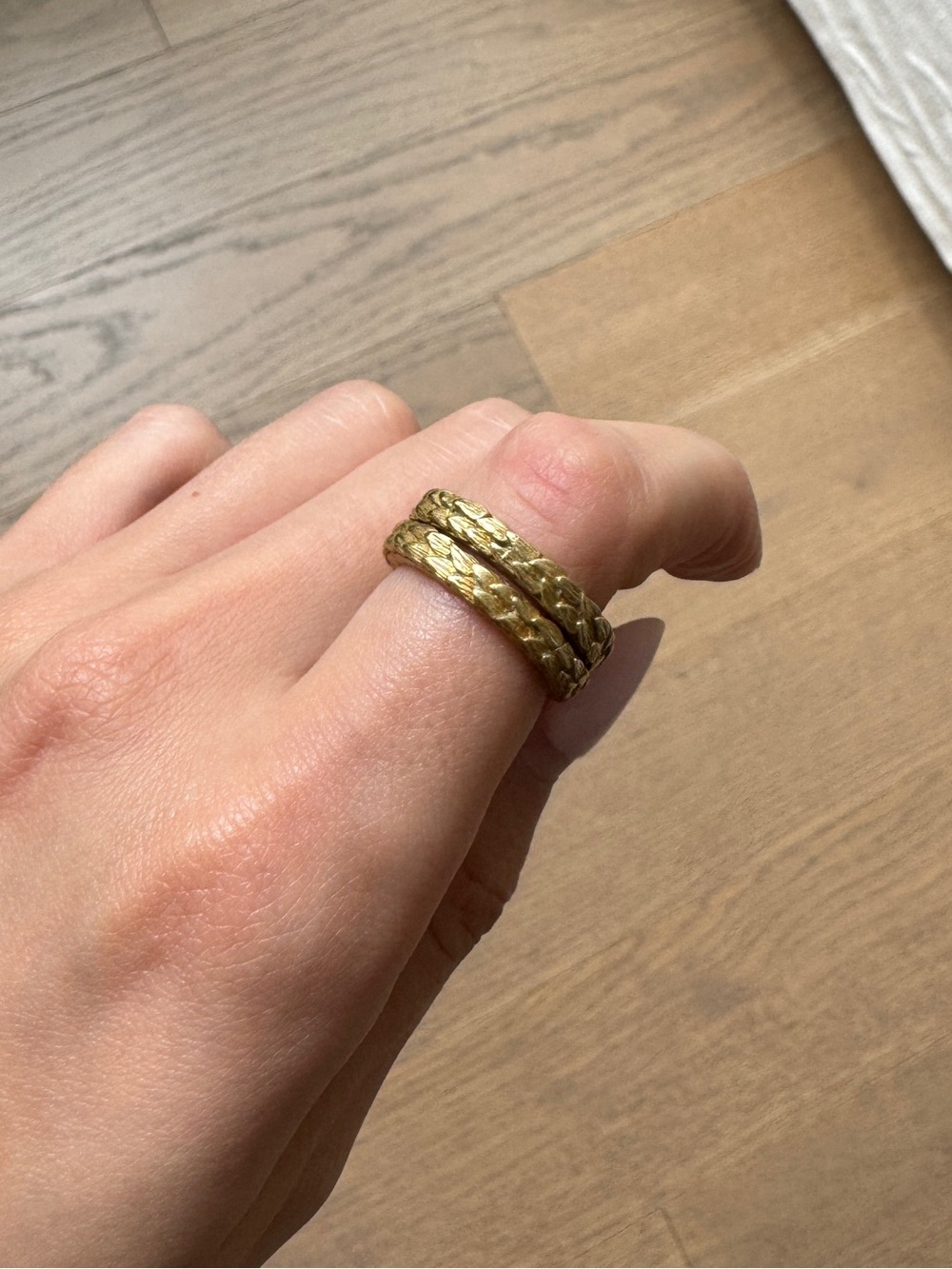 Julie Vos Feather Ring stack